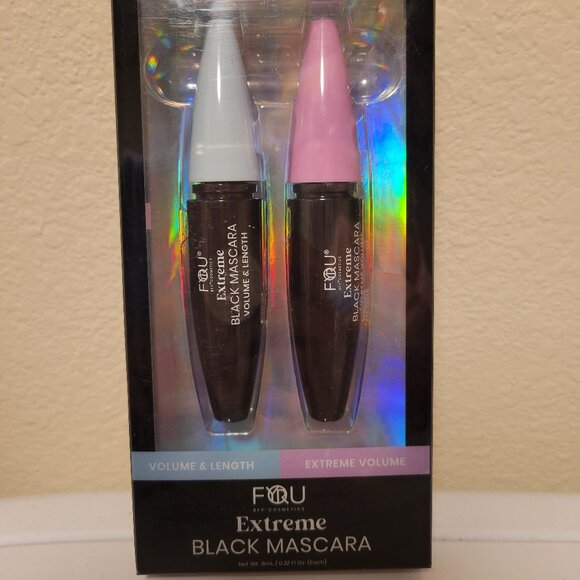 New BFY Cosmetics Extreme Black Mascara 2 pack - Picture 1 of 4